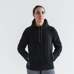 NOBULL Women's Arctic Pullover Fleece Hoodie Black Size Small